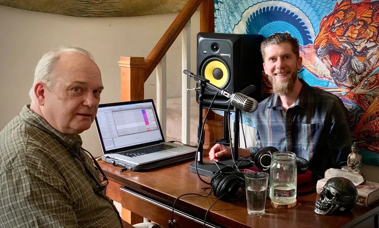 Julian and a guest recording